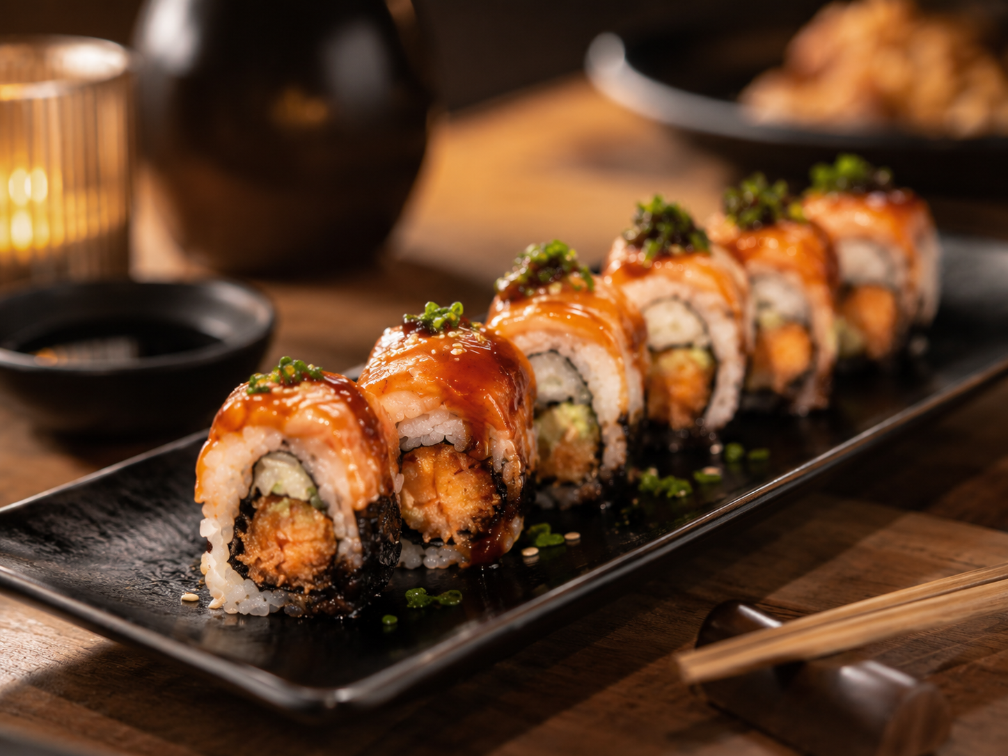 Uramaki preparado en NAKON